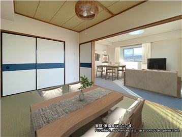 LDKと和室／家具・家電等はCGです。