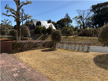 南側に設けられた専用庭とテラス