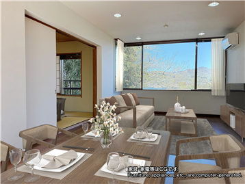 LDK（家具・家電はCGです）