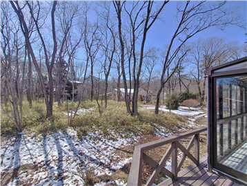 ウッドデッキより西方向の眺望