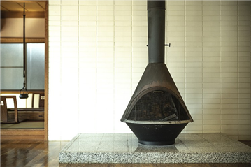 リビングの薪ストーブ