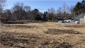 敷地内から南西方向を撮影