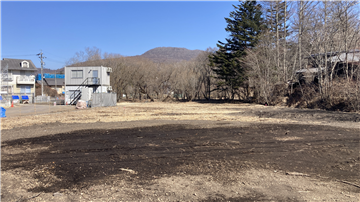 敷地南側から北方向を撮影