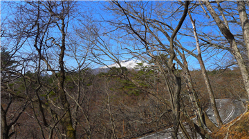 敷地内からの浅間山眺望（北西方向を撮影）
