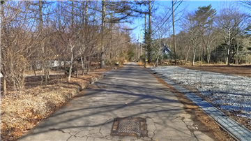 北側前面道路(東側を撮影)