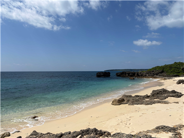 物件から徒歩約4分（約300m）の南南西のビーチ