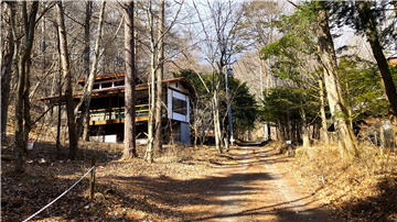 東側前面道路（北西方向を撮影）