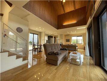 LDK（洗面所側から撮影）