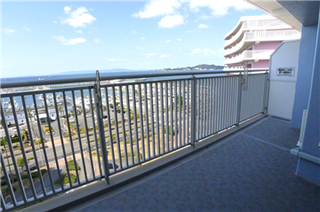 バルコニー／北西向きに撮影