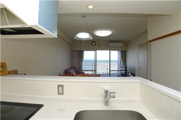 キッチンからも眺望が楽しめます