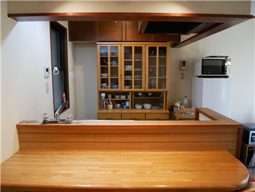 オープンタイプのキッチンです