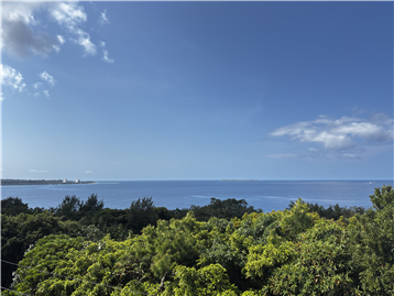 屋上からの水納島眺望／南西方向を撮影