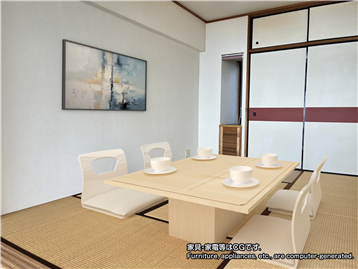 和室１（家具・家電はCGです）