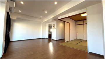 リビングダイニング(東側から西側を撮影)