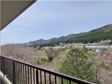 バルコニーより西方向の眺望