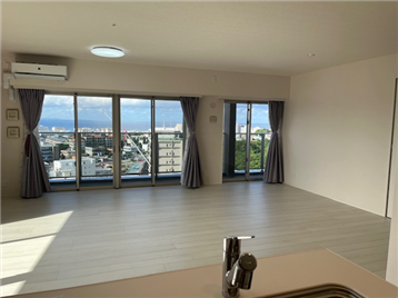 キッチンからの眺望（ 2023年1月撮影）