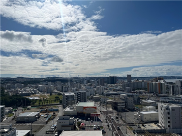 バルコニーからの眺望／南方向を撮影（ 2023年1月撮影）