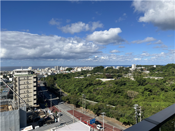 バルコニーからの眺望／西方向を撮影