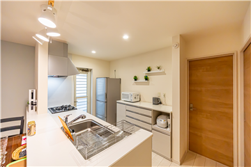 勝手口のあるキッチン