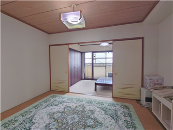 和室と洋室1をキッチン側より