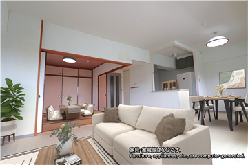 LDKと和室(リフォーム・補修等前)