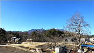 洋室２のベランダから浅間山方向の眺望