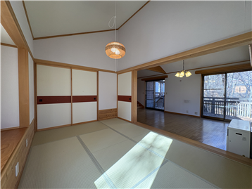 ＬＤＫと隣接している和室１（リフォーム・補修等前）