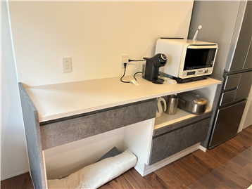 キッチン裏カップボード