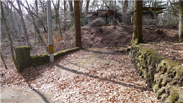 敷地南側にある駐車スペース