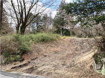 前面道路から道上の土地です