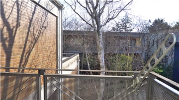 西側バルコニーからの眺め