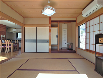 和室1をデッキ側より