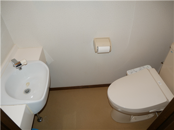 手洗い付きのトイレ