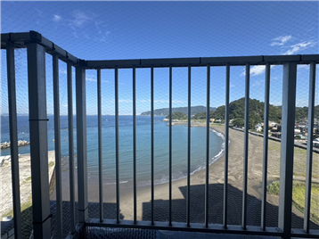 バルコニーからの眺望／北方向を撮影