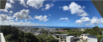 バルコニーからのオーシャンビュー／西方向を撮影