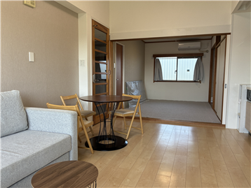 LDKと和室は襖を開けて一体利用可能