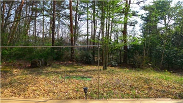 ウッドデッキからの眺望（南西方向を撮影）