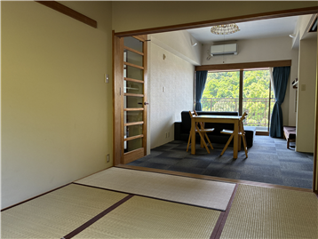 LDKと和室は襖を開けて一体利用可能です