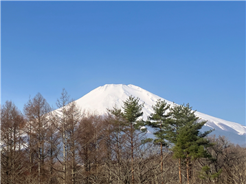 リビングダイニングからの富士山の眺望／南西方向を撮影