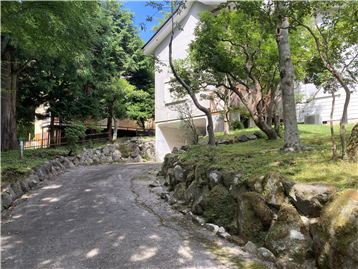 南西側接道からのアプローチ