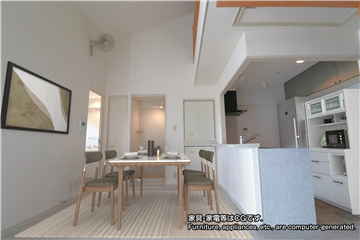 LDK(家具・家電等はCGです。)