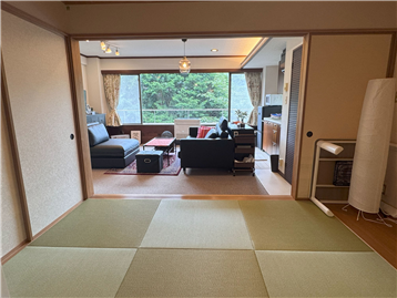 和室からLDK方向を撮影