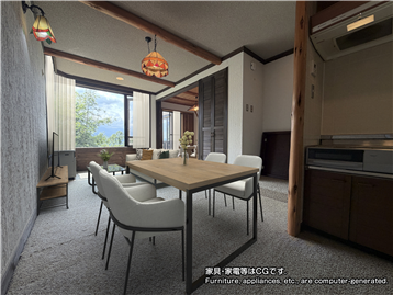 LDK/南方向を撮影※家具・家電等はCGです。
