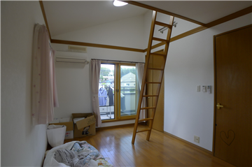 小屋裏収納のある洋室5/ベランダ方向を撮影