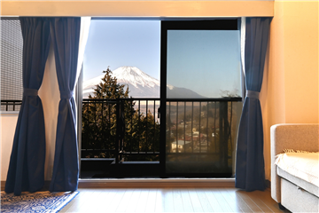 LDKから正面に富士山を望みます。/南西方向を撮影