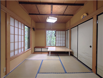 和室1を和室2側より