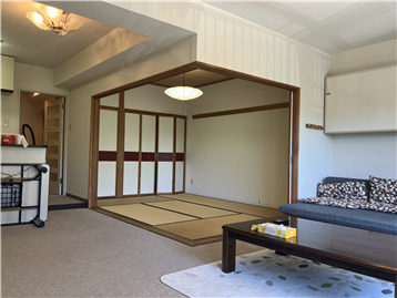 LDKと和室(和室方向を撮影)