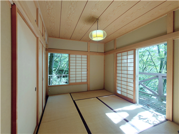 和室1を居室入口側より
