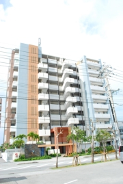 東側から見た２００８年築１０階建て外観