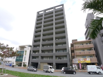 平成１７年築、地上１２階建の対象不動産外観